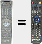 Replacement remote control for REMCON858